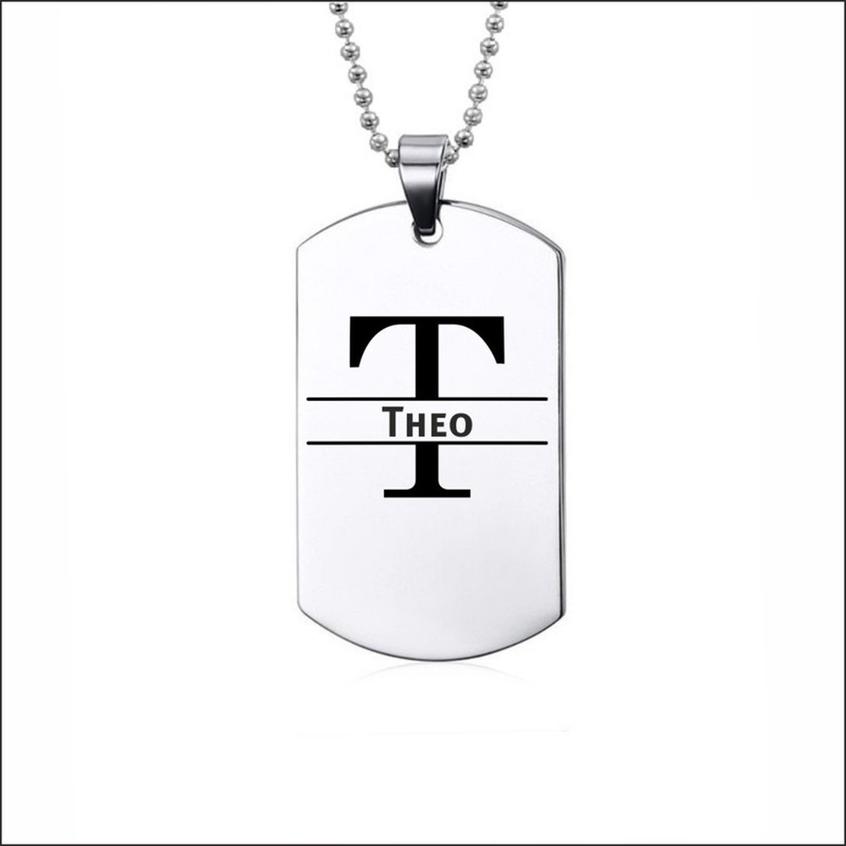 Ketting RVS Met Naam - Theo