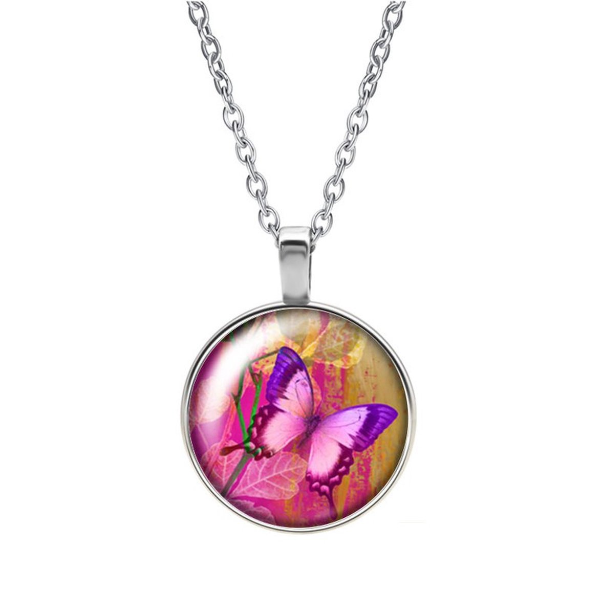 Ketting Glas - Vlinder