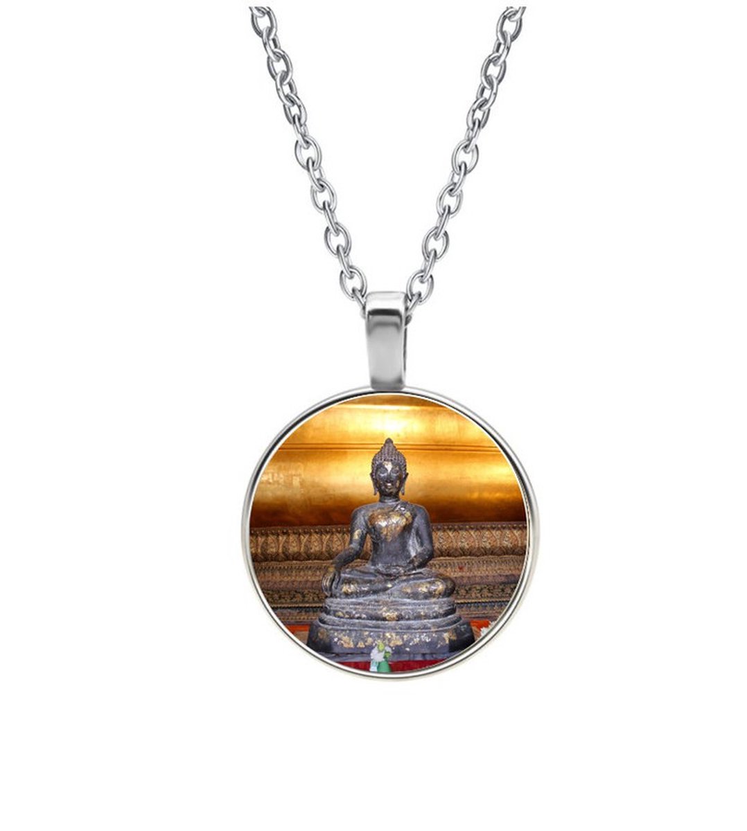 Ketting Glas - Buddha