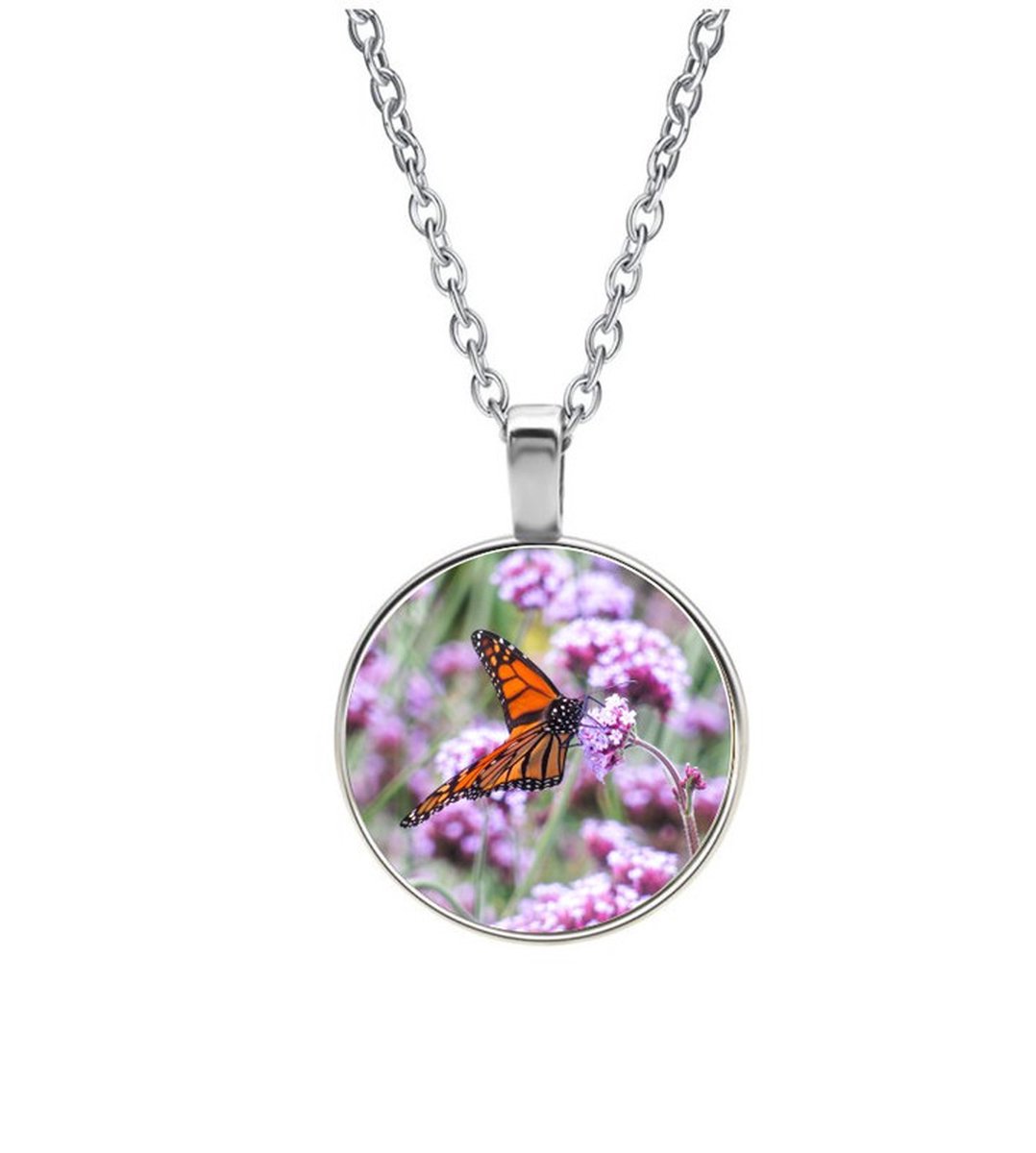 Ketting Glas - Vlinder