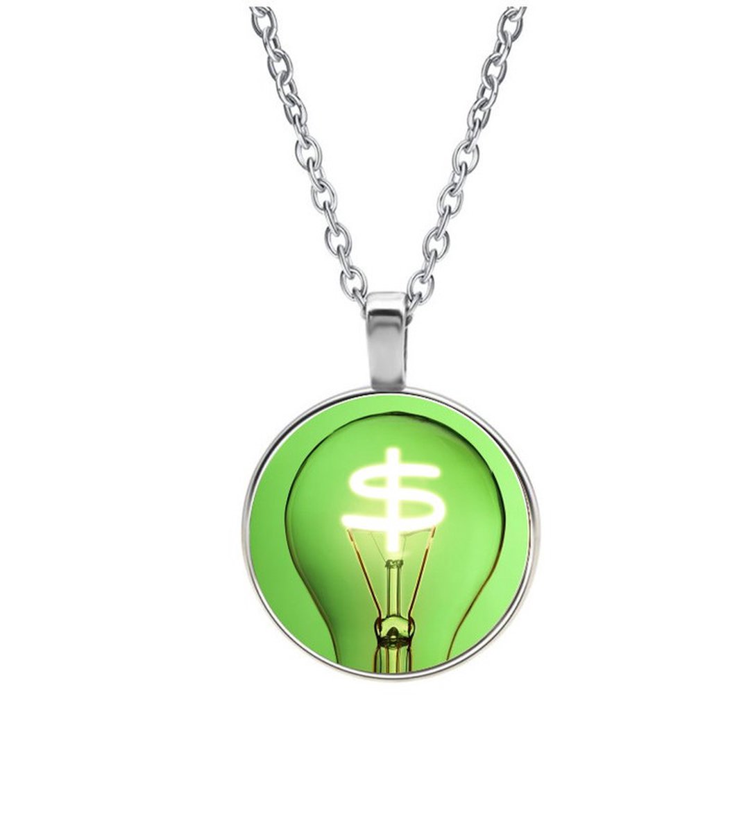 Ketting Glas - Gloeilamp