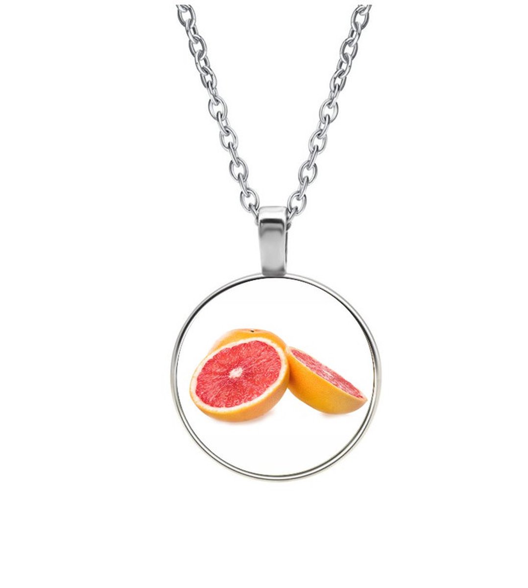 Ketting Glas - Grapefruit