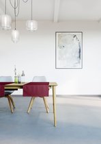 Mistral Home - TAFELLOPER - waterafstotend - 45 x 145 cm - Bordeaux