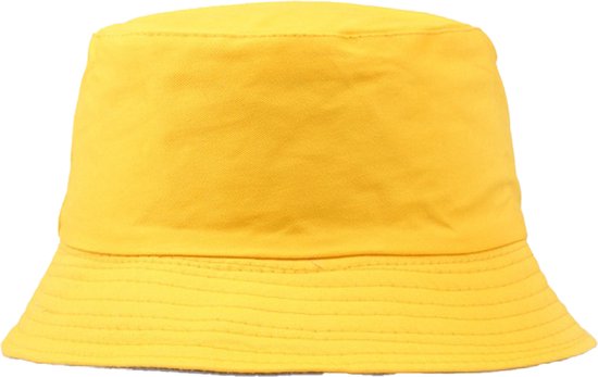 LOUD AND CLEAR® - Hoed - Vissershoedje - Bucket Hat - Heren Dames - Geel - Zonnehoed