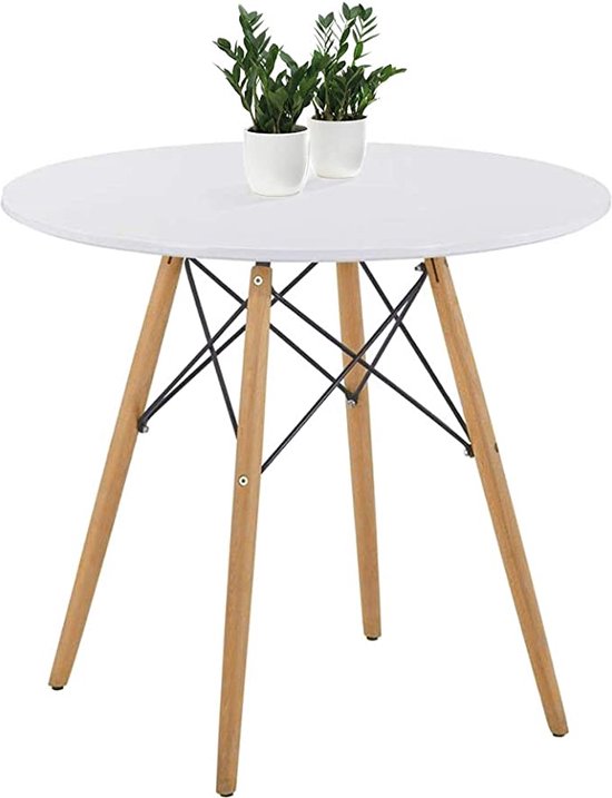 Eettafel -Moderne eettafel - Ronde tafel - Scandinavische stijl - Modern  Design - Ø70... | bol.com