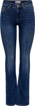 Only Jeans Onlblush Mid Flared Dnm Tai021 Noos 15264050 Dark Blue Denim Femme Taille - W28 X L30