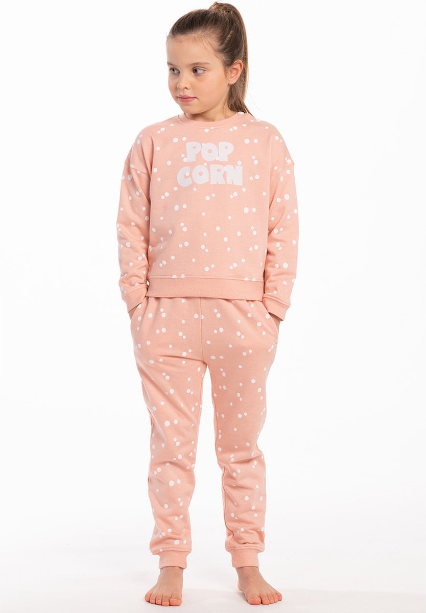 Eskimo pyjama meisjes - roze - Sterre - maat 128