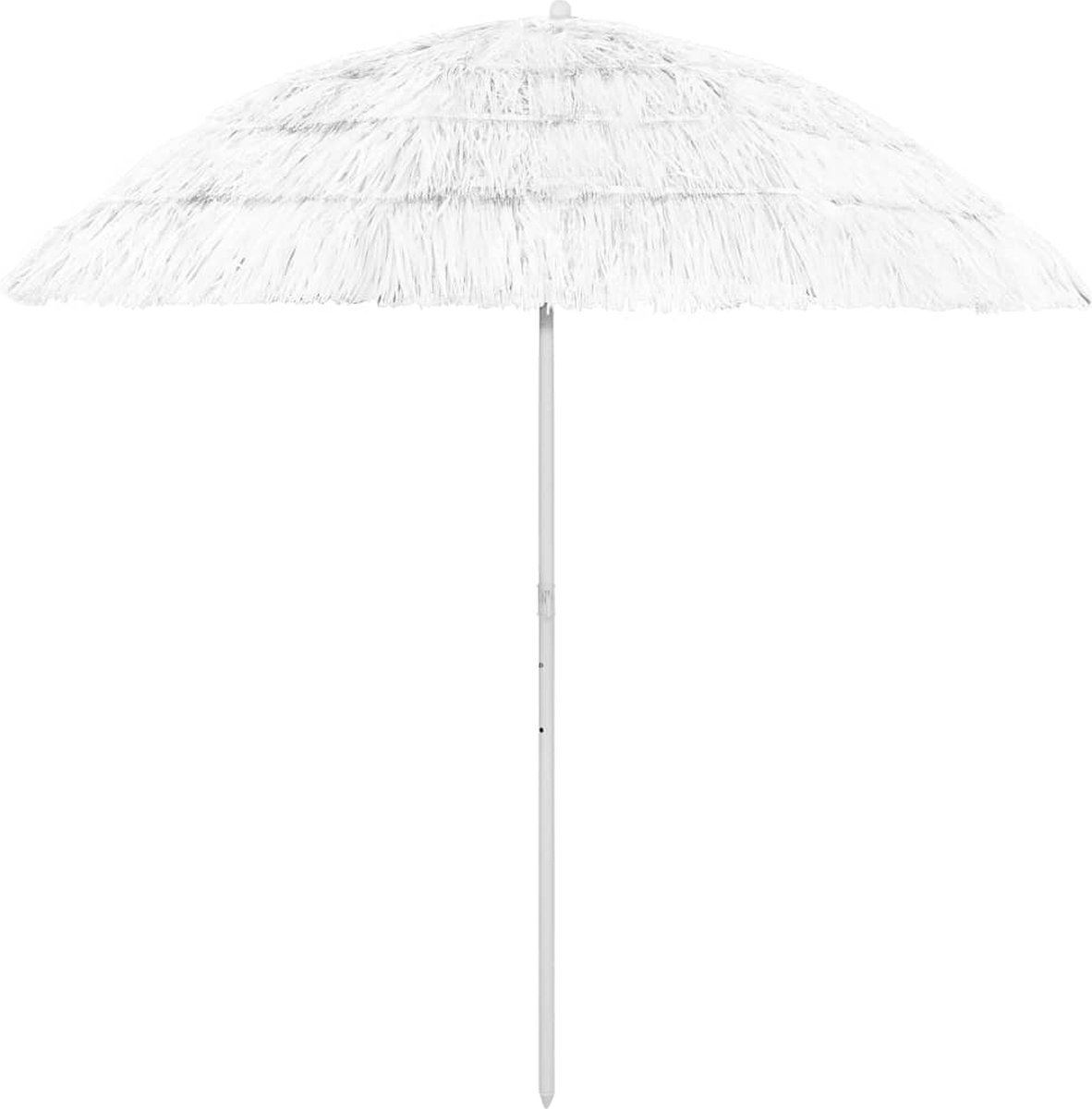 Decoways - Strandparasol 240 cm wit