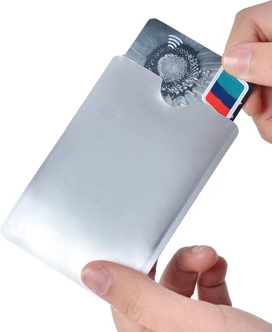 RFID Pasjeshouder - Pasjesbeschermer - Bankpas Beschermer - Anti-skim - Aluminium - 10 stuks