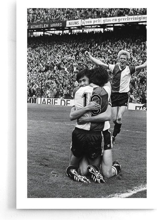 Walljar - Feyenoord - AFC Ajax '79 - Affiche Zwart et blanc