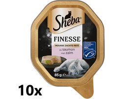 Sheba Alu - Finesse Mousse met Zalm - 10x85g - Kattenvoer