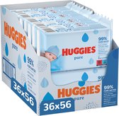 Huggies billendoekjes - Pure 99% water - 36 x 56 stuks – 2016 doekjes –