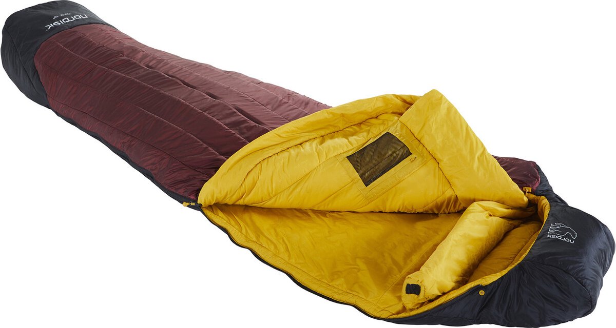 Nordisk Oscar -10° Mummy Slaapzak L, zwart/rood