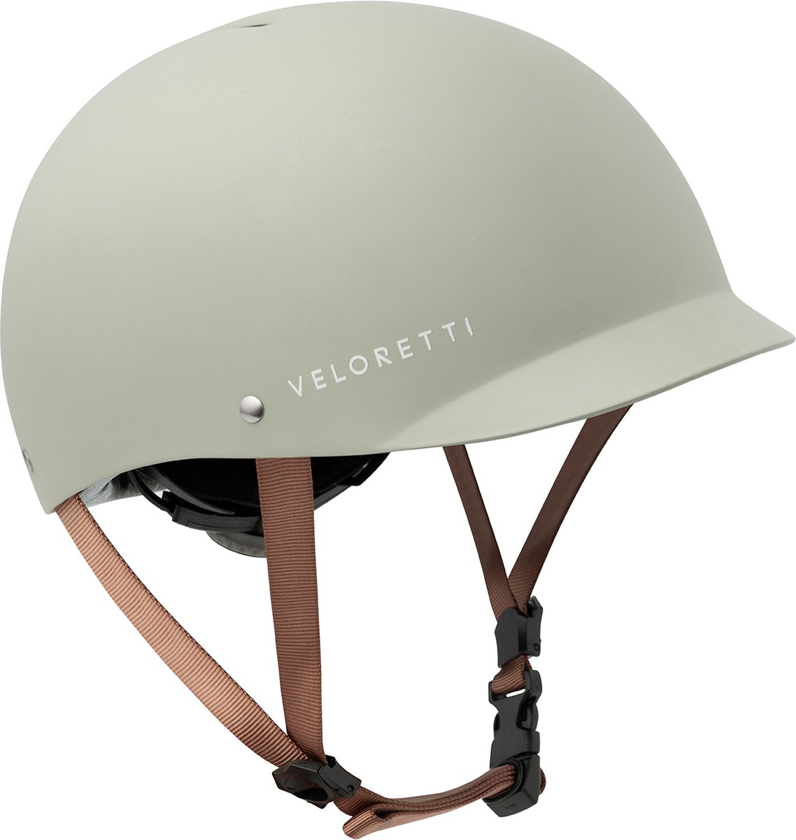 Veloretti Kinderhelm fiets - Pebble Grey (Maat S)