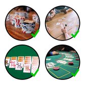 In Round Speelkaarten 2 Decks / Stokken – Stok Speel Kaarten – Spelkaarten – voor Volwassen en Kinderen – Pokerkaarten – Kaart Spel / Kaartspel Set – Pestkaarten – Poker / Blackjack / Pesten – Rood / Blauw