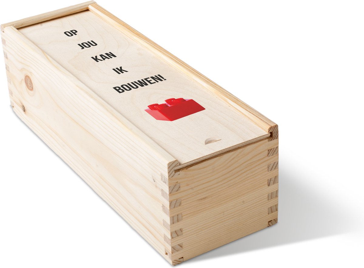 Bierkist: Op jou kan ik bouwen| Fotofabriek Bierkist cadeau vaderdag