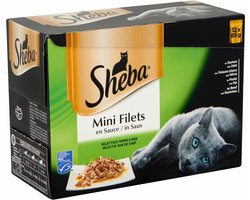 Sheba - Mini Filets - Selectie van de Chef - 12x85g - Kattenvoer Voordeelpack