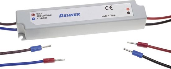 Dehner Elektronik LED-12V60W-IP67 LED-transformator Constante spanning 60 W 0 - 5 A 12 V/DC Niet dimbaar, Overbelasting