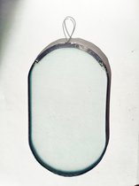 Glasharddesign - Big Minimalist - glas in lood- kado- woongeluk - wit - raam- deco