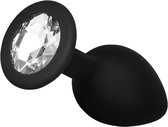 Anaal dildo 7 cm EIS | sex speeltje voor vrouw en man gemaakt van siliconen | anaal plug met kristal | butt plug speeltje anale stimulatie in het klein | anaal speeltje dildo ideaal voor beginners