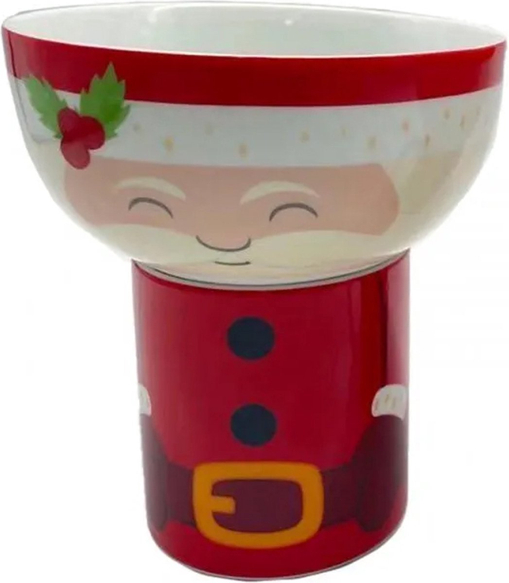 Kerstman Beker mok met schaal kom. Kerst