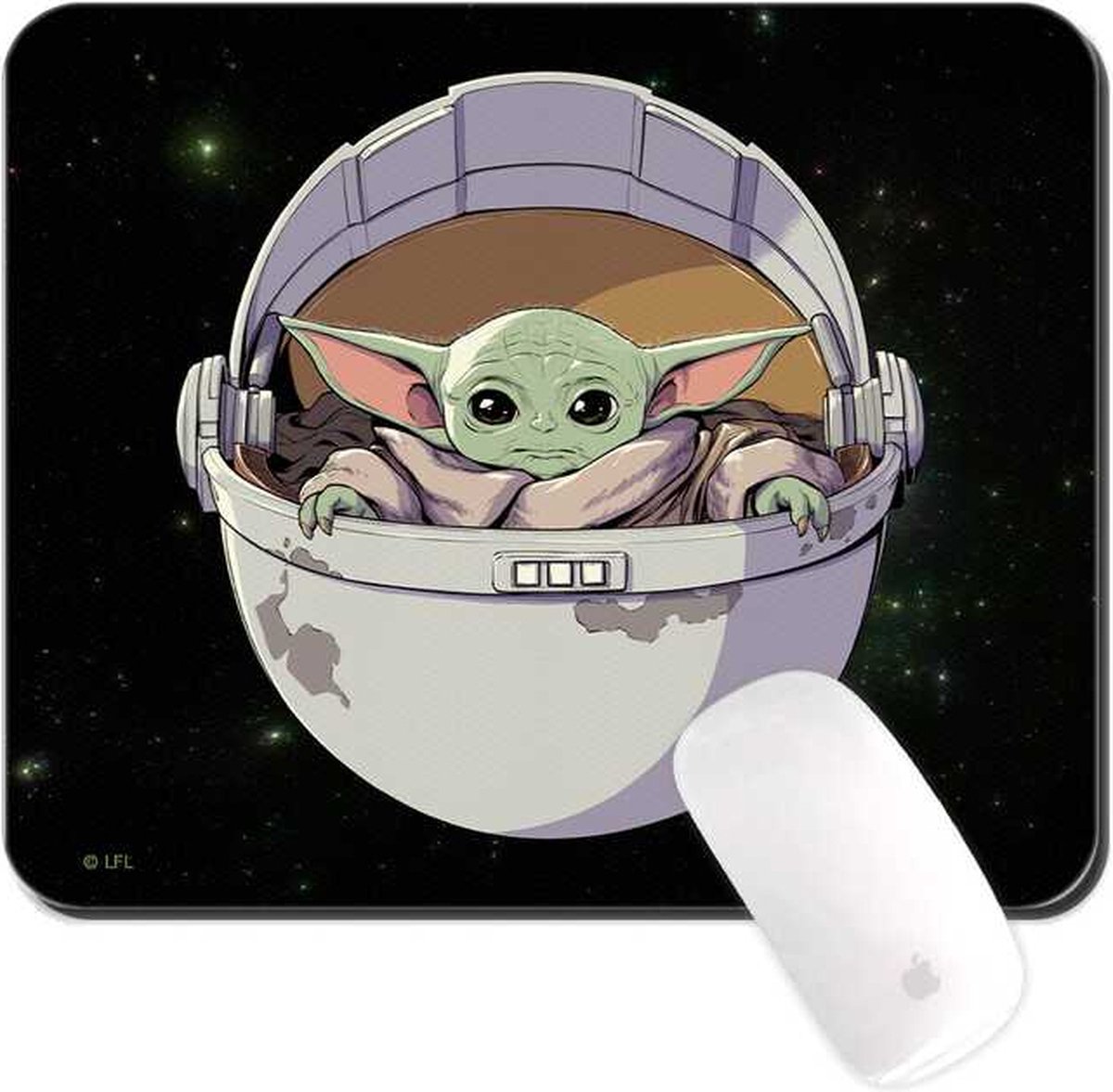 Disney Star Wars Baby Yoda - Muismat 22x18cm 3mm dik