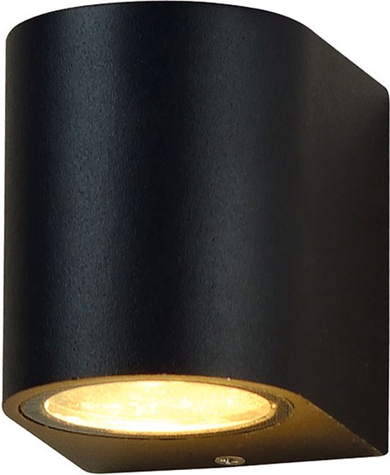 Buitenlamp - Wandlamp buiten - Badkamerlamp - Valence - Zwart - IP54 GU10 spot