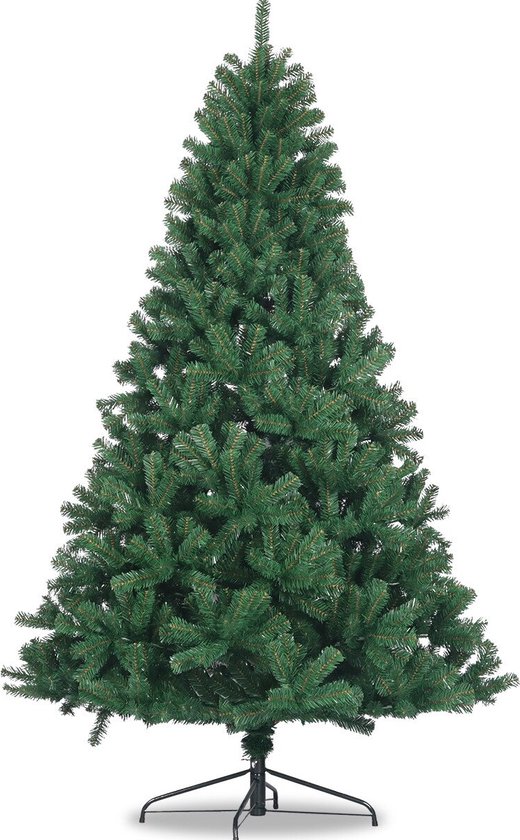 Kerstboom Kerststal groot donkergroen en dicht 120 cm