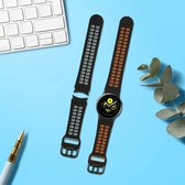 kwmobile 2x armband geschikt voor Samsung Galaxy watch 5 / Watch 5 Pro - Bandjes voor fitnesstracker in zwart / grijs / zwart / oranje