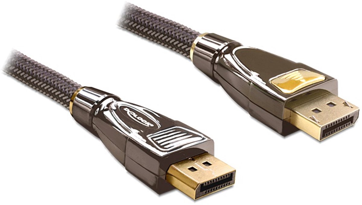 Delock 82771 Kabel DisplayPort 1.2 male > DisplayPort male 4K 60 Hz 2 m Premium