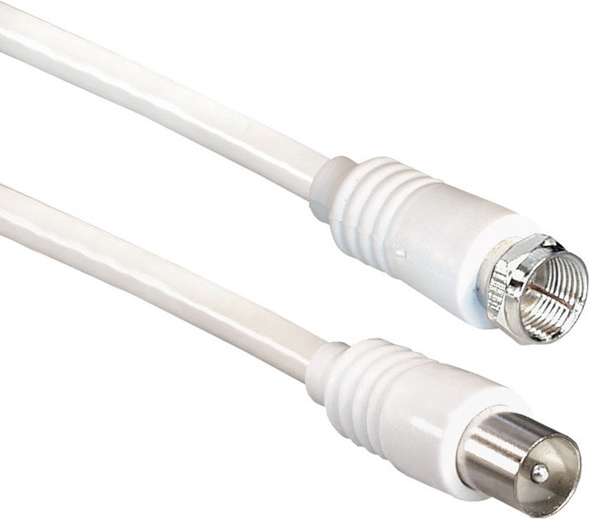 F (m) - Coax IEC (m) coaxkabel / wit - 1,5 meter