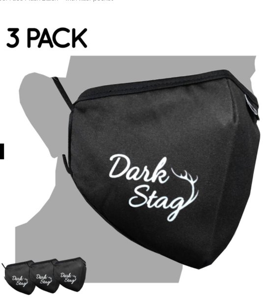 Dark Stag Accessoire Accessories Washable Barber Face Mask | bol
