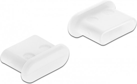 Afsluit cover / Poortbeschermer voor USB-C (v) poorten / zonder greep (10 stuks) / wit