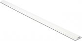Kunststof kabelgoot half-rond met zelfklevende plakstrip - 100 x 3 cm / wit