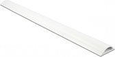 Kunststof kabelgoot half-rond met zelfklevende plakstrip - 100 x 5 cm / wit