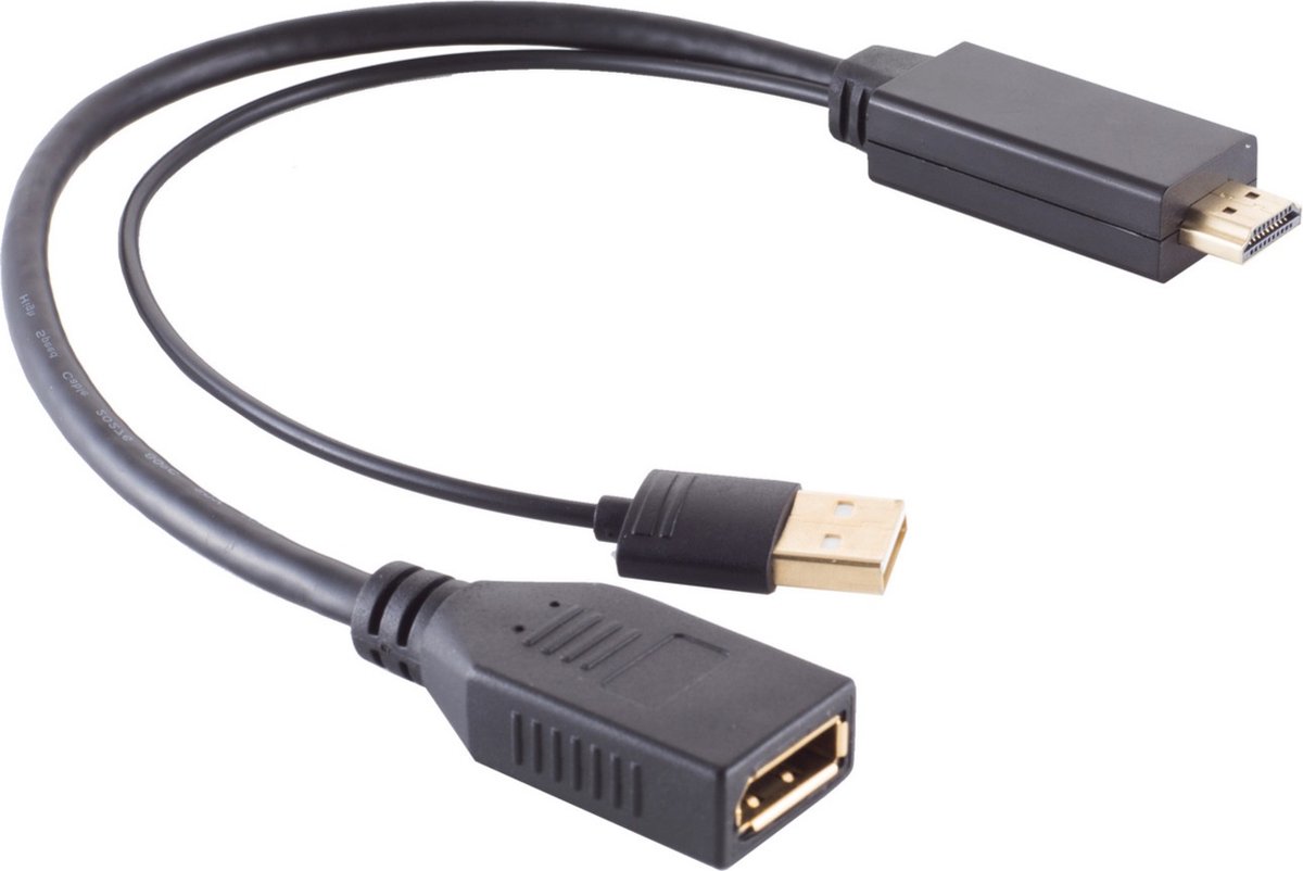 Adaptateur HDMI vers DisplayPort 4K alimenté par USB