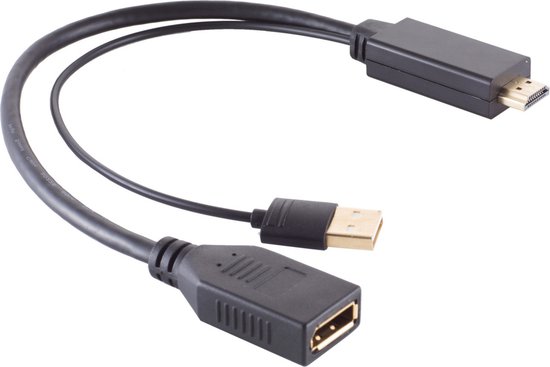 Adaptateur actif HDMI (m) vers DisplayPort (f) - HDMI 1.4 / DP 1.2 (4K  30Hz) -... | bol.