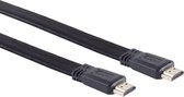 Platte HDMI kabel - versie 1.4 (4K 30Hz) / zwart - 1,5 meter