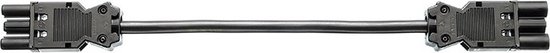 Câble d'extension d'alimentation GST18/3 - 3x 1,5 mm / noir - 0 mètre
