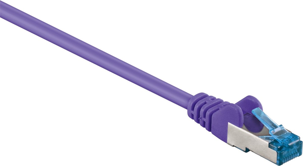Goobay - S/FTP netwerkkabel CAT6a - Paars - 1 meter