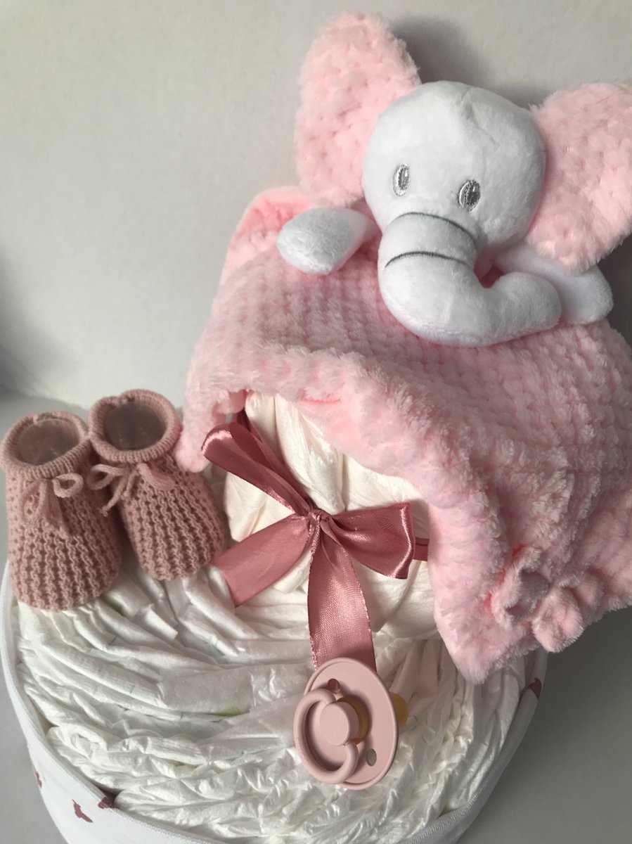 myBambini ® Luiertaart boeket [BLUMENSTRAUSS] - geboortegeschenk - babyshower - trekkerfeest - luiers - kraamcadeau - taart kopen (jongen/ jongen/blauw
