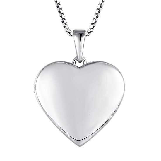 N3 Collecties Gepersonaliseerde foto hart hanger ketting 925 sterling  zilveren ketting... | bol.com