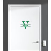 Sticker pour porte avec nom - Vinnie - Vert