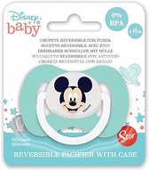 Mickey Mouse Disney Fopspeen 6 / 18 maanden Baby - Speenkoord - Speen Maat 2 - Baby Blauw - speendoekje