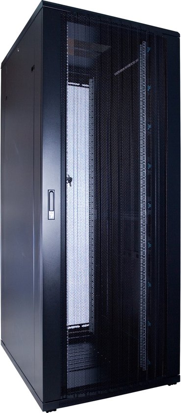 Foto: Dsit 47u serverkast serverbehuizing met geperforeerde deur 600x1000x2200mm bxdxh 19 inch