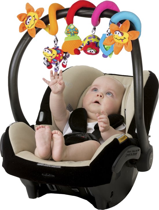 Playgro Boxspiraal Amazing Garden Twirly Whirly - Kinderwagen Speeltje - Speelgoed baby - Baby speelgoed - Activiteitenspiraal baby speelgoed 6 maanden -baby speelgoed 1 jaar - Baby kinderwagen