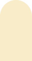 May and Fay – Zelfklevende Behangboog – Muursticker - Zacht geel - 190 cm x 100 cm - PVC vrij  - 125 gram/m2 - behangsticker - wanddecoratie - muurboog