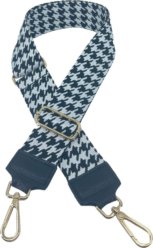 Schoudertas band - Hengsel - Bag strap - Fabric straps - Boho - Chique - Chic - Stijlvolle lijnen in zwart