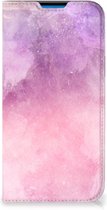 Leuk Telefoonhoesje iPhone 14 Pro Max Bookcase Cover Pink Purple Paint