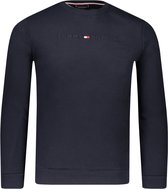 Tommy Hilfiger Sweater Blauw Normaal - Maat L - Mannen - Herfst/Winter Collectie - Katoen